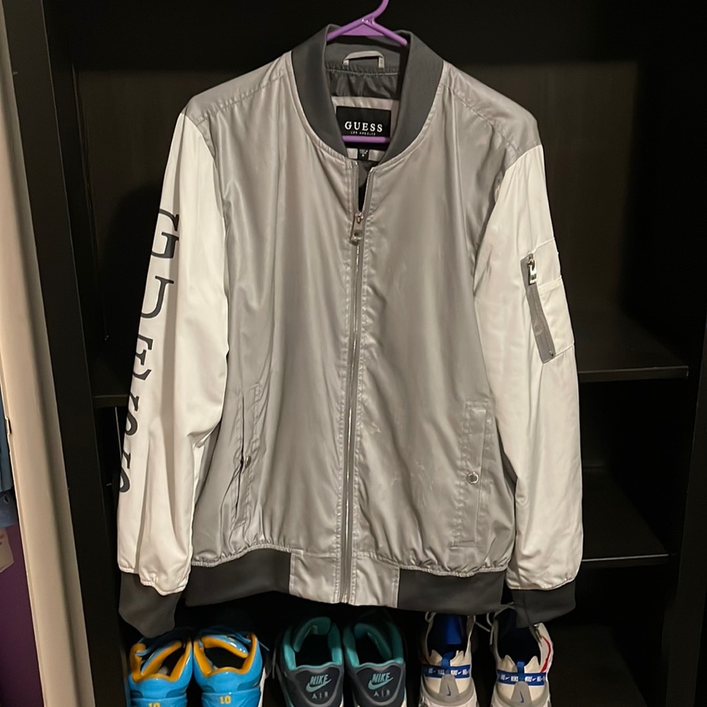 Guess Reflective Bomber Jacket